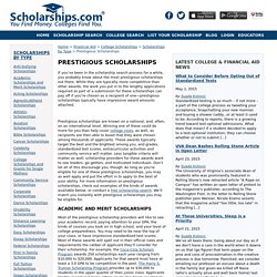 Prestigious Scholarships