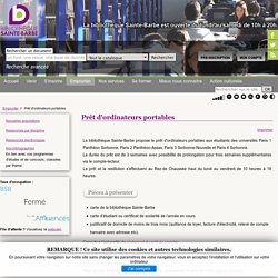 Prêt d'ordinateurs portables