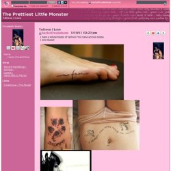 The Prettiest Little Monster - Tattoos I Love