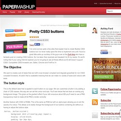 Pretty CSS3 buttons
