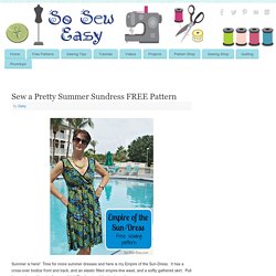 Sew a Pretty Summer Sundress FREE Pattern