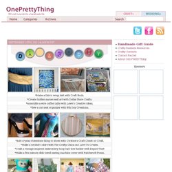 One Pretty Thing - DIY craft tutorials