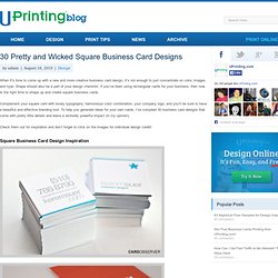 30 Pretty and Wicked Square Business Card Designs