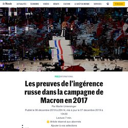 « MacronLeaks » : des hackeurs d’Etat russes ont bien visé la campagne présidentielle de 2017
