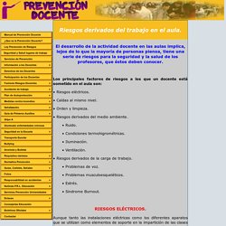 Prevención de Riesgos Laborales en Centros Docentes