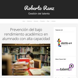 Prevención del bajo rendimiento académico en alumnado con alta capacidad