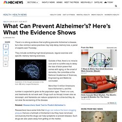 What Can Prevent Alzheimer's? Here's What the Evidence Shows