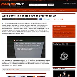Xbox 360 slims shuts down to prevent RROD « GamingBolt.com: Vide