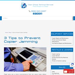 3 Tips to Prevent Copier Jamming