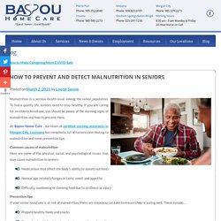 How to Prevent and Detect Malnutrition in Seniors