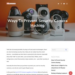 Ways To Prevent Security Camera Hacking