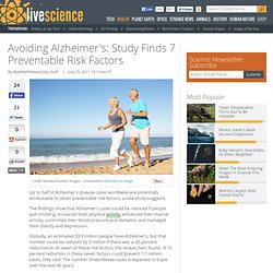 Avoiding Alzheimer's: Study Finds 7 Preventable Risk Factors