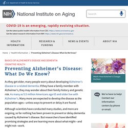 Prevents Alzheimer's Disease