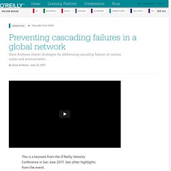 Preventing cascading failures in a global network