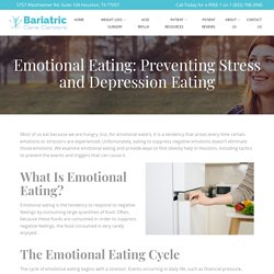 Emotional Eating: Preventing Stress and Depression Eating