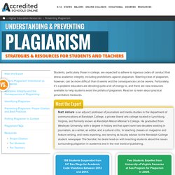 Guide to Preventing Plagiarism