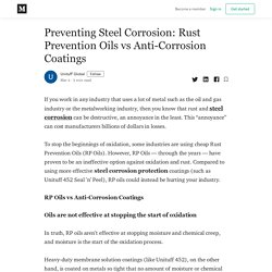 Preventing Steel Corrosion: Rust Prevention Oils vs Anti-Corrosion Coatings