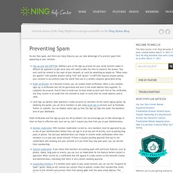 Preventing Spam