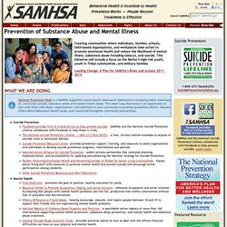Prevention of Substance Abuse and Mental Illness, Substance Abuse and Mental Health Services Administration