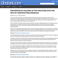 PREVENTION OF COLLAPSE OF THE STRUCTURE WITH THE HELP OF CONSTRUCTION CHEMICALS