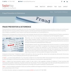 Fraud Prevention and deterrence service in Australia