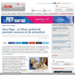 SauvTage : un Mooc gratuit de premiers secours et de prévention - Actusoins actualité infirmière