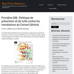 Finistère (29) : Politique de prévention et de lutte contre les inondations du Conseil Général