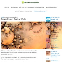 Prevention of Genital Warts -