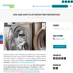 Dos and Don'ts of Dryer Fire Prevention in South Carolina