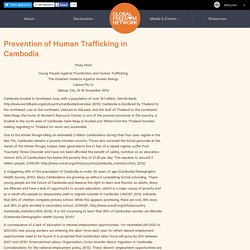 Prevention of Human Trafficking in Cambodia - Global Freedom Network