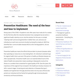 Preventive healthcare solutions by Aarca Research