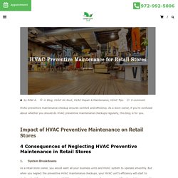 HVAC Preventive Maintenance for Retail Stores