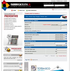 Fabbrica Creativa » Tipografia » Service » Stampa » Grafica » Pubblicità » Online » Personalizzati » Palermo » Sicilia