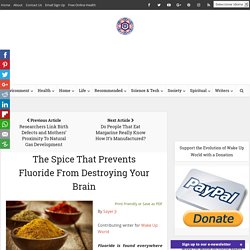 The Spice That Prevents Fluoride From Destroying Your Brain