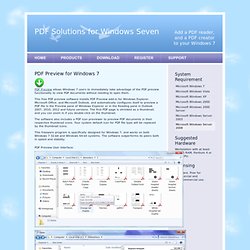 ... . PDF Preview for Windows 7 / Vista / XP / 2008 (PDF Preview Handler