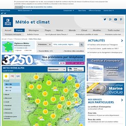 Meteo France - Carte de prévisions régionales: Rhone Alpes