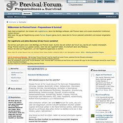 Survival & Preparedness Forum - CMS-Startseite