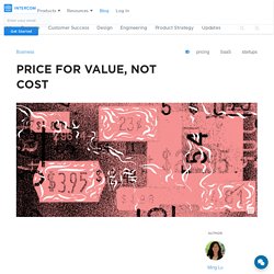 Price for value, not cost
