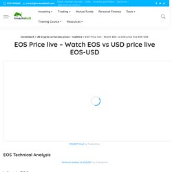 EOS Price live - Watch EOS vs USD price live EOS-USD - Investobull
