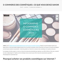 E-commerce des cosmétiques : ce que vous devez savoir !