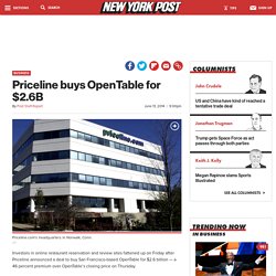 Priceline buys OpenTable for $2.6B