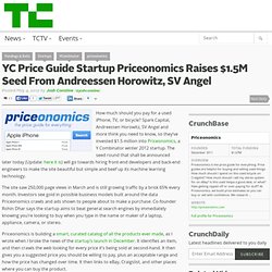 YC Price Guide Startup Priceonomics Raises $1.5M Seed From Andreessen Horowitz, SV Angel
