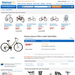 Shop every day low prices on the Schwinn Avenue 700cc Ladies' Hybrid Bike. Save money, live better at Walmart.com