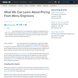 What We Can Learn About Pricing From Menu Engineers