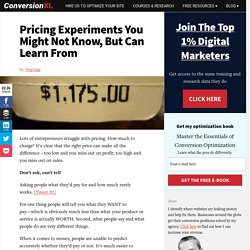Pricing Experiments You Might Not Know, But Can Learn From