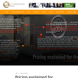 Pricing explained for Hosts - The Golden Moon Blog