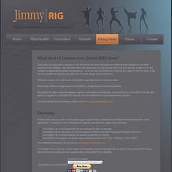 Pricing/Order - JimmyRIG