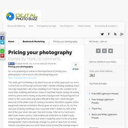 Pricing your photography