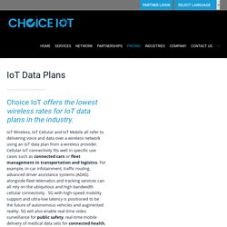 IoT Data Plans & Pricing for Solution providers