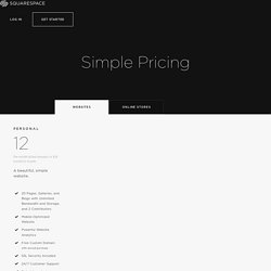 Pricing — Squarespace